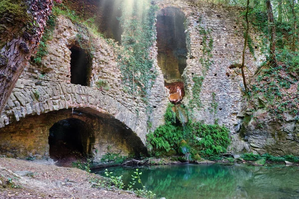 Aperçu Des Ruines Ancien Moulin Scandales Toscan — Photo