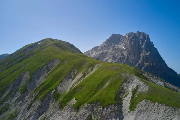 Aerial View Big Horn Field Emperor Abruzzo — Stock Photo, Image