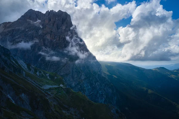 Granan Sasso Italia Abruzzo Dağ Kompleksinin Büyük Boynuzu — Stok fotoğraf