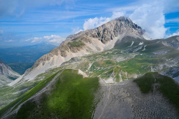 Πανοραμική Θέα Του Ορεινού Συγκροτήματος Του Gran Sasso Italia Abruzzo — Φωτογραφία Αρχείου