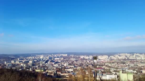 Lviv város. Ukrajnában. Régi európai város — Stock videók