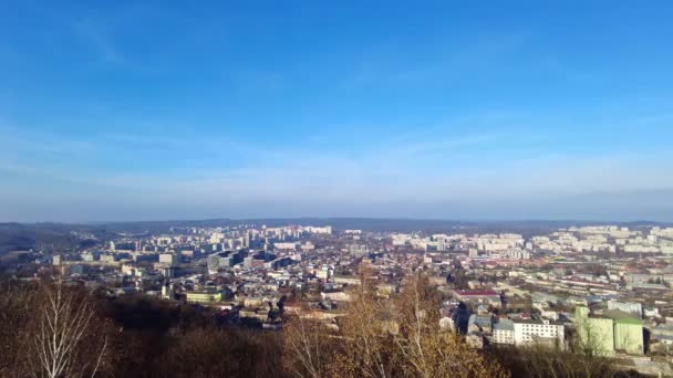 Lviv város. Ukrajnában. Régi európai város — Stock videók
