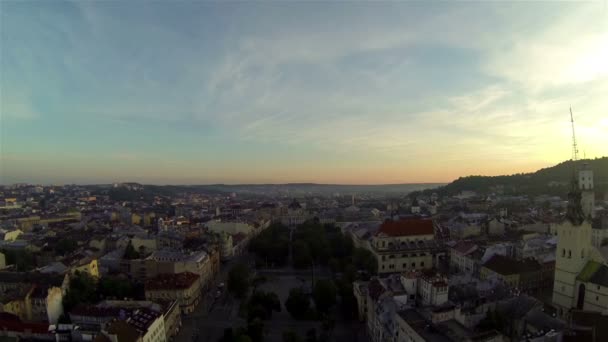 Lviv - Vista aérea — Vídeo de Stock