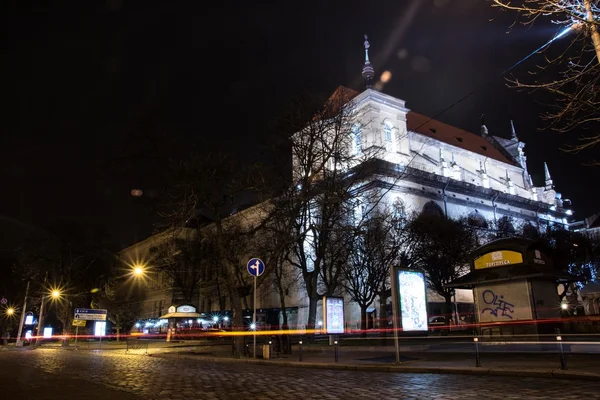 Lviv Night City — Stock Photo, Image