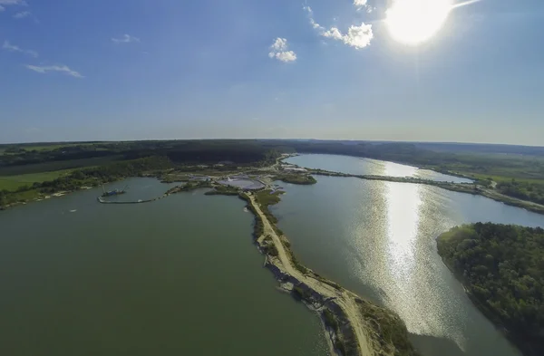 Lake - Aerial view — Stock Photo, Image