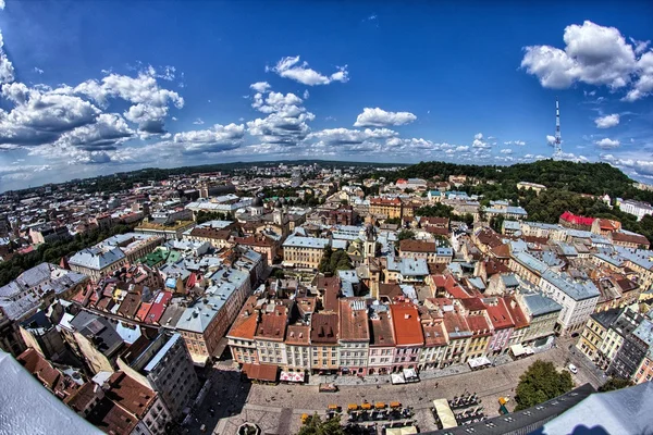 Lviv  - Aerial View — Stock Photo, Image