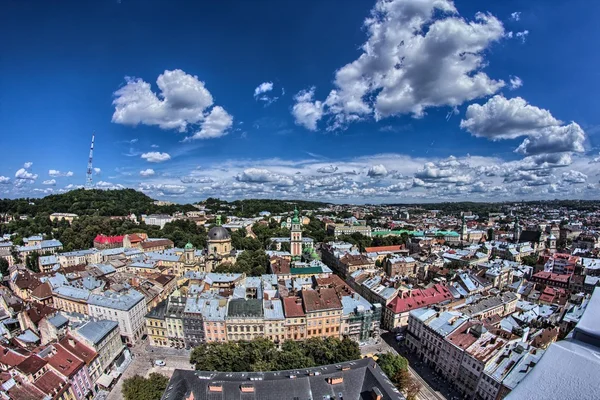 Lviv  - Aerial View — Stock Photo, Image