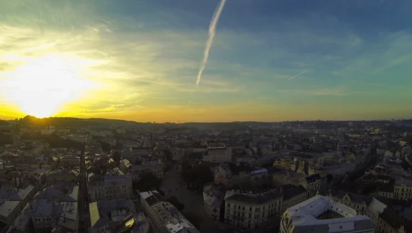 Lviv  - Aerial View — Stock Photo, Image