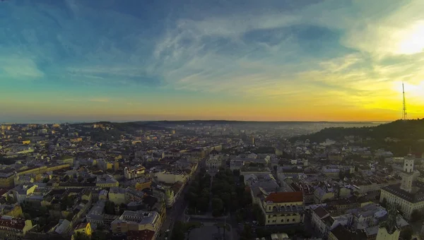 Lviv  - Aerial View — Stock Photo, Image