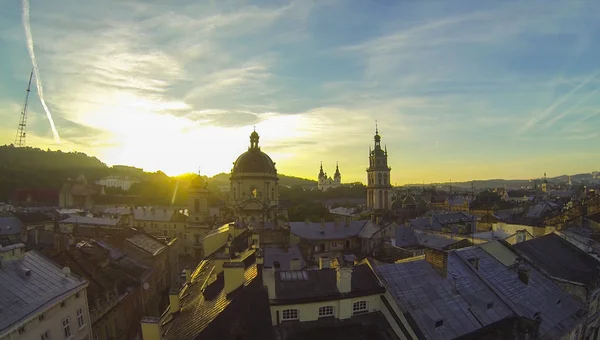 Lviv  - Aerial View — Stock Photo, Image