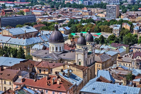 Lviv  - Aerial View — Stock Photo, Image