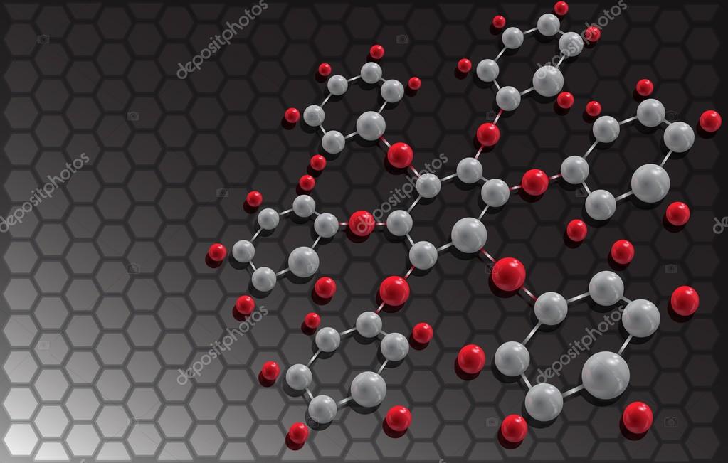 The structure of the molecule. Background for business cards.