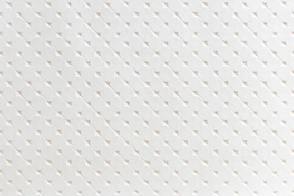 Textura Piel Artificial Blanca Con Estampado Geométrico Forma Rombos Para — Foto de Stock