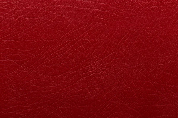 Červená Umělá Kožená Textura Velkým Výrazným Reliéfem Pro Pozadí Design — Stock fotografie