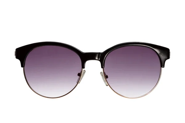 Stylische Sonnenbrille Für Frauen Mit Schwarzem Kunststoffrahmen Und Abfallenden Gläsern — Stockfoto