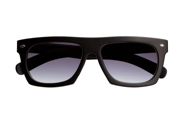 Óculos Sol Unisex Elegantes Com Uma Moldura Plástico Preto Lentes — Fotografia de Stock