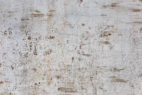 Superficie Metálica Pintada Gris Viejo Con Grietas Arañazos Textura Grunge — Foto de Stock