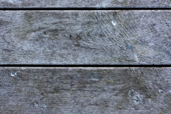 Grijze Oppervlaktestructuur Van Oude Verweerde Witgekalkte Planken Met Vogelpoep Close — Stockfoto