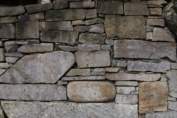 Стена Натурального Щебня Текстура Фона Обозначения — стоковое фото