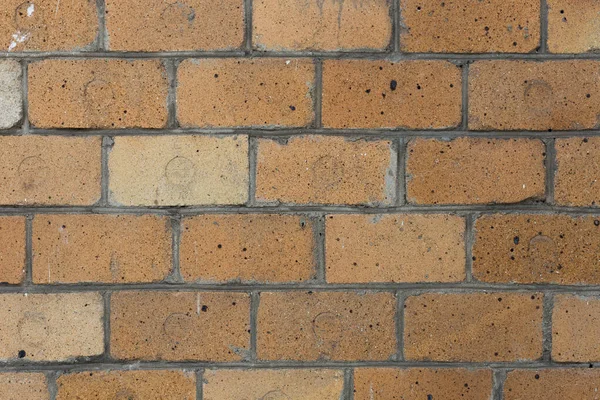 Стіна Старого Вогнетривкого Жовтого Цегли Фону Дизайну Текстура Гранж — стокове фото