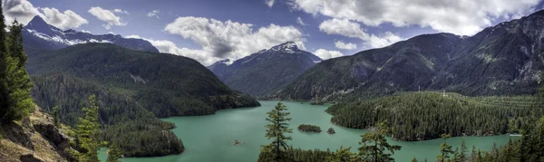 El Diablo Lake panorama — Stockfoto