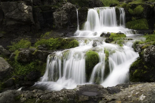 Isländischer Wasserfall — Stockfoto