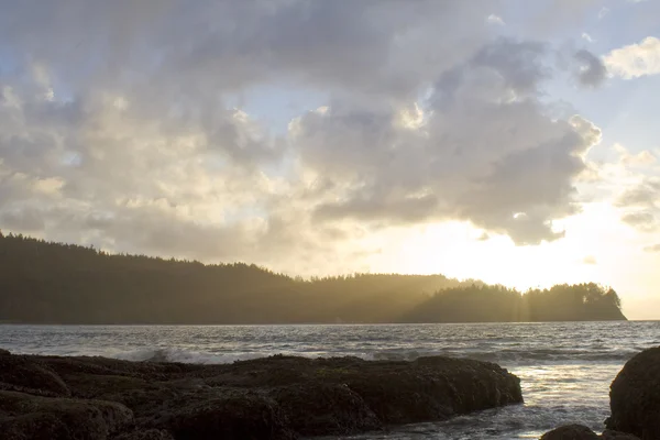 Pôr do sol da costa do Pacífico — Fotografia de Stock