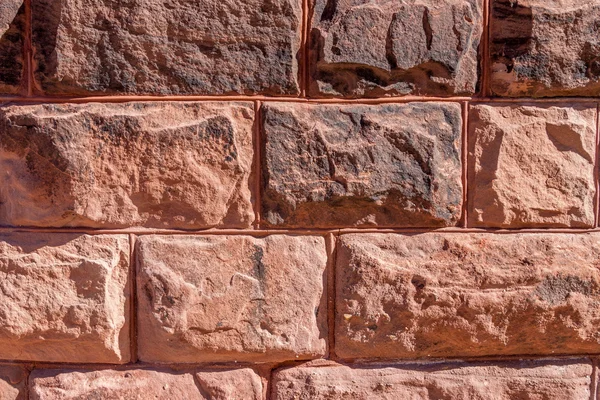 Grote rode stenen blokken — Stockfoto