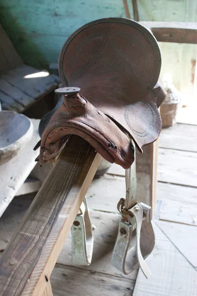 Antique saddle — Stock Photo, Image