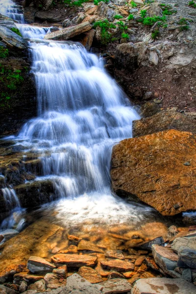 Glacier Park waterval — Stockfoto