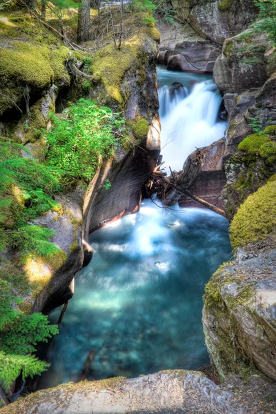 Avalanche Creek Falls — Stock Photo, Image