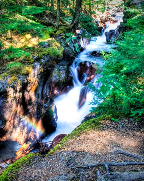 Avalanche Creek Falls — Stock Photo, Image