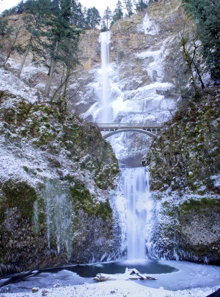 As Cataratas Multnomah Panorama — Fotografia de Stock