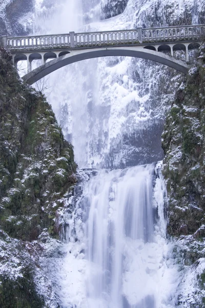 Multnomah Falls congelado — Foto de Stock