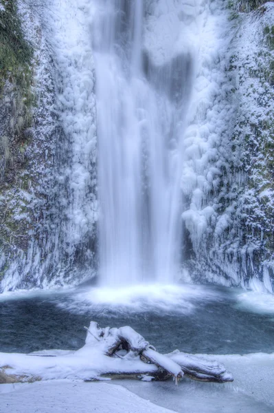 Multnomah Falls congelado —  Fotos de Stock