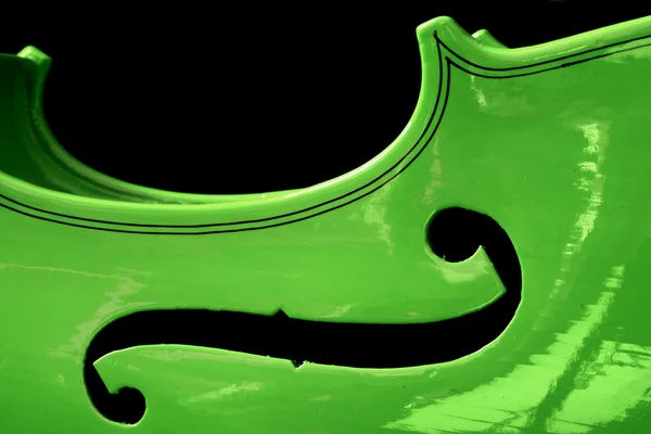 Zielony skrzypce — Zdjęcie stockowe