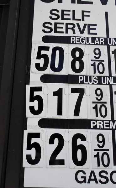 Precio del gas — Foto de Stock