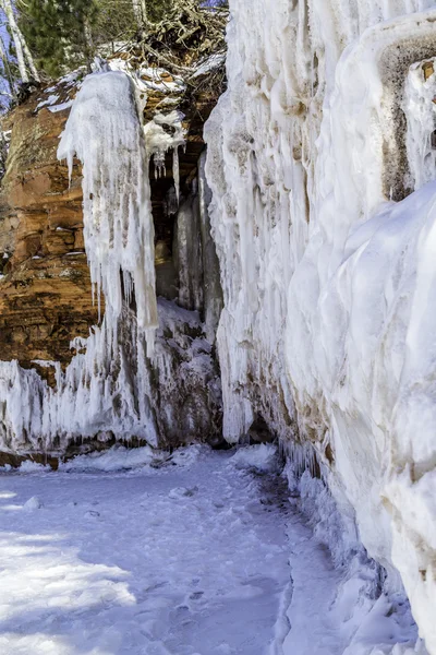 Wisconsin Ice Caves — Stock Photo, Image