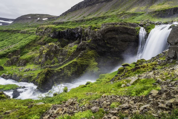 Dynjandi, una cascata in Islanda — Foto Stock