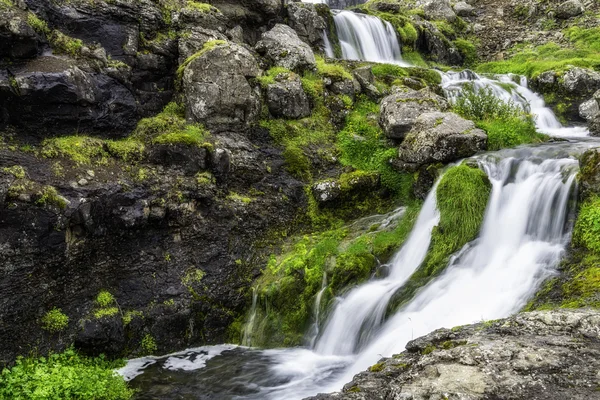 Dynjandi, uma cachoeira na Islândia — Fotografia de Stock