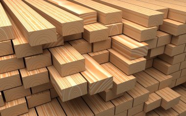 Closeup wooden boards. Illustration about construction materials clipart