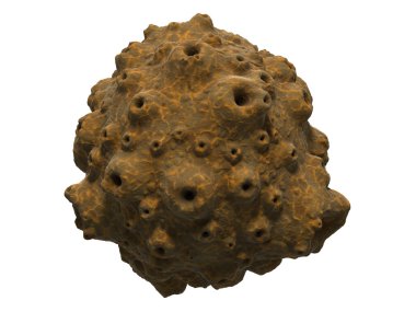 Fantezi asteroit veya ölü gezegen. Bilim illüstrasyon