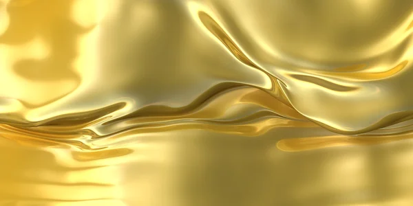 Hintergrund aus goldenem Metallic-Stoff. — Stockfoto