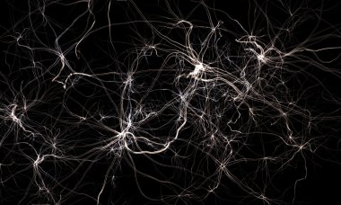  nervous system or abstract network system.  science 3d illustration clipart