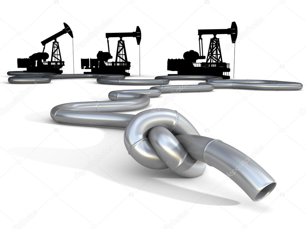 Oil, gas, gasoline or fuel crisis. Conceptual business and politics illustration