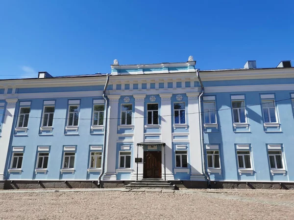 Two Storey Blue Palace Vicar Now Has Diocesan Administration Sunny — Stock Photo, Image