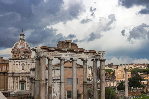 Römisches Forum Vor Dem Sturm Italien — Stockfoto