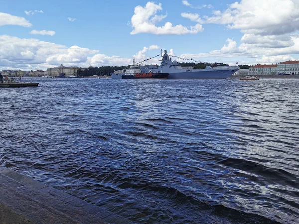 Fregatte Admiral Der Flotte Kasatonow Newa Wassergebiet Zum Tag Der — Stockfoto