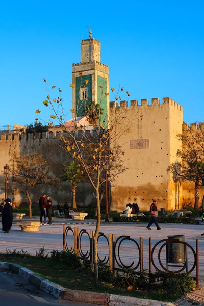 Meknes Marocco Inverno Marocco Passeggiata Fortezza Moschea Meknes — Foto Stock