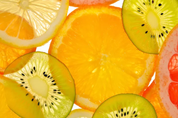 Different sliced juicy citrus — Stock Photo, Image
